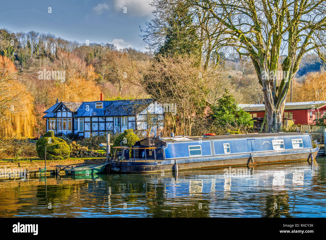 Boats On The River, Henley On Thames, Oxfordshire, UK Stock Photo Alamy