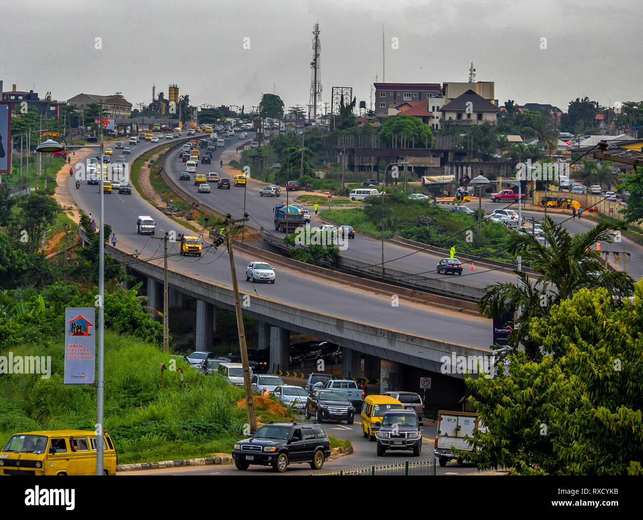 Otedola Bridge in Lagos Nigeria, a bridge that notorious for road ...