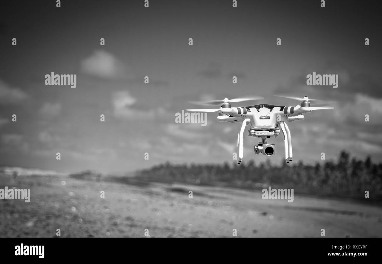 Picture of a DJI drone in flight Stock Photo Alamy