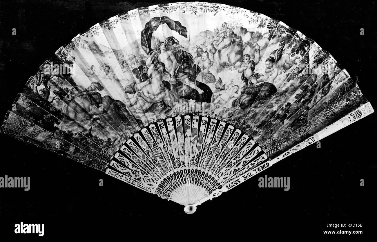 Fan Painted By Benjamin West American 1728 1836 England