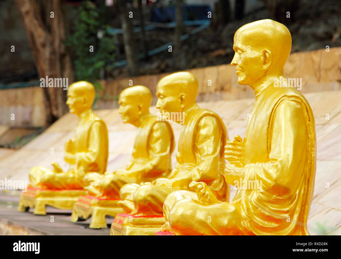 Image of buddha statue outdoor at the temple Stock Photo - Alamy