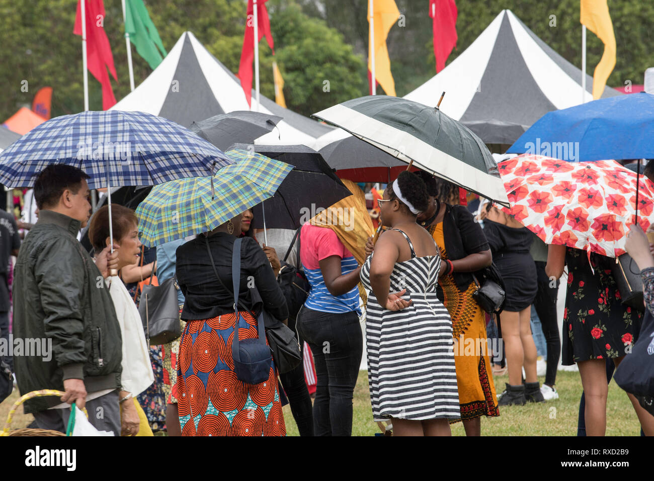 9th Mar 2019, Multicultural Australia was on show today at the Africultures Festival held in Wyatt Park, Lidcombe, Sydney Australia. Stock Photo