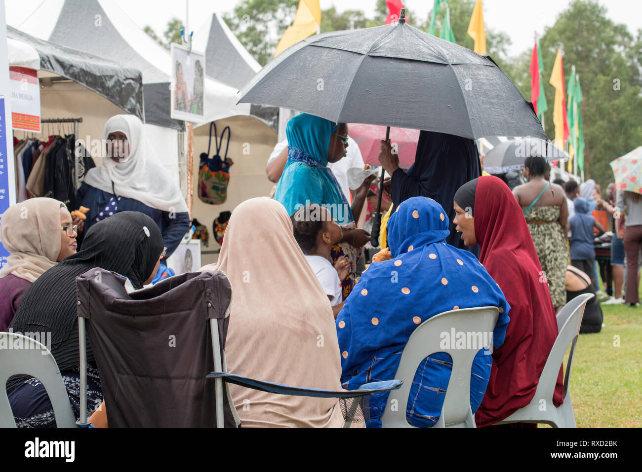 9th Mar 2019, Multicultural Australia was on show today at the Africultures Festival held in Wyatt Park, Lidcombe, Sydney Australia. Stock Photo
