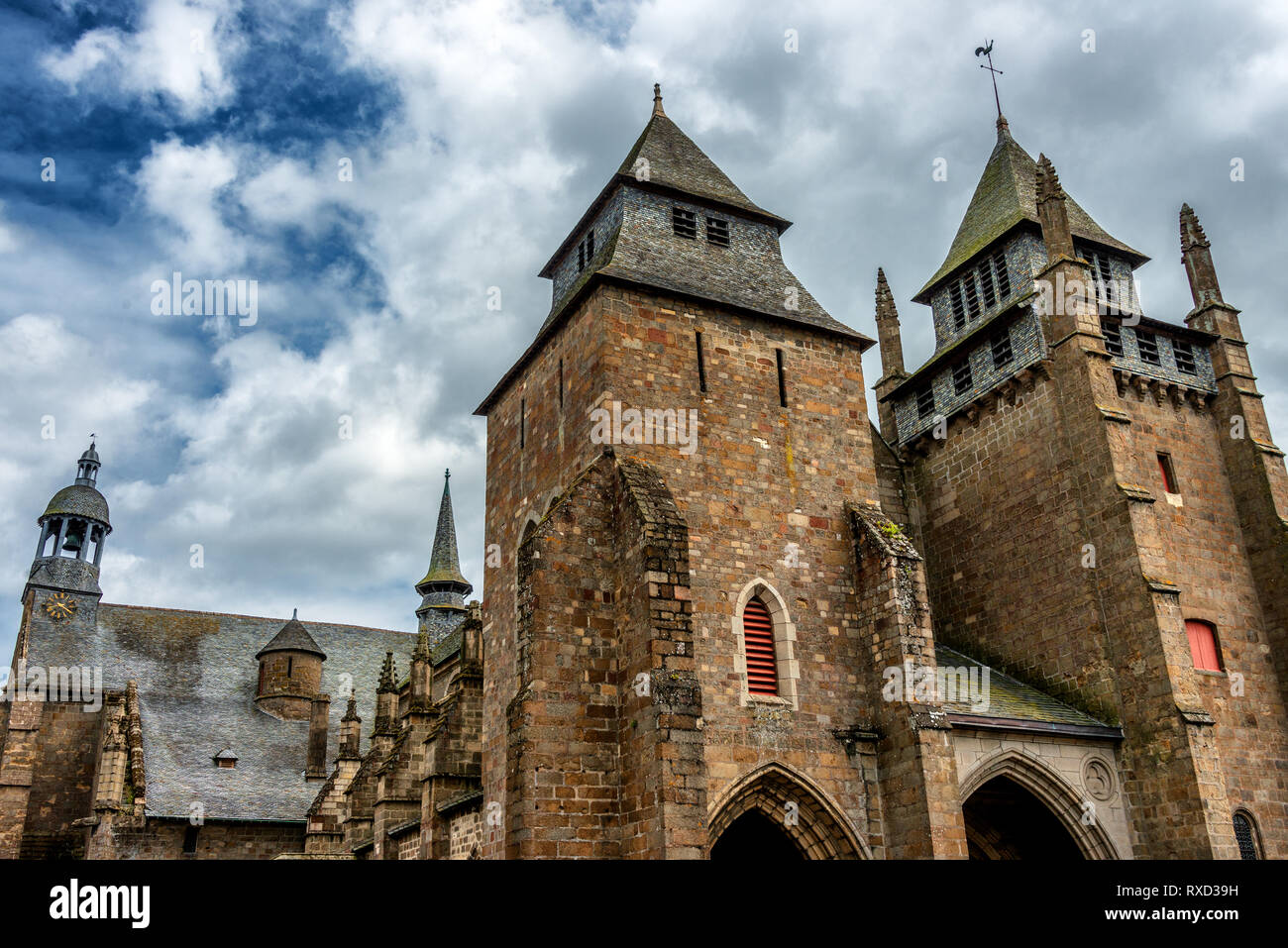 The cathedral of the city of Saint-Brieuc in Brittany Stock Photo - Alamy