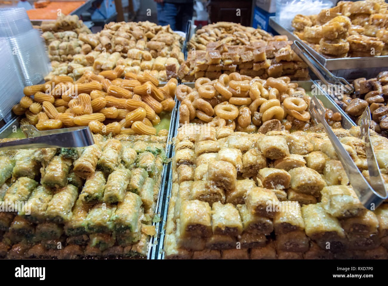Turkish pastry stall in hi-res stock photography and images - Alamy