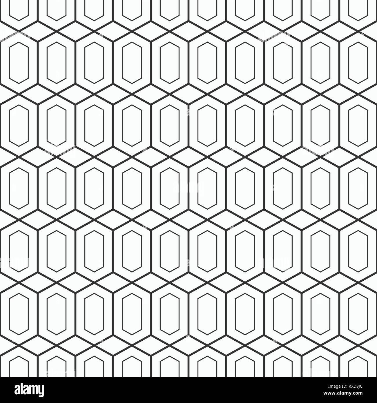 Vector seamless pattern. Linear style. Modern stylish outlined ...