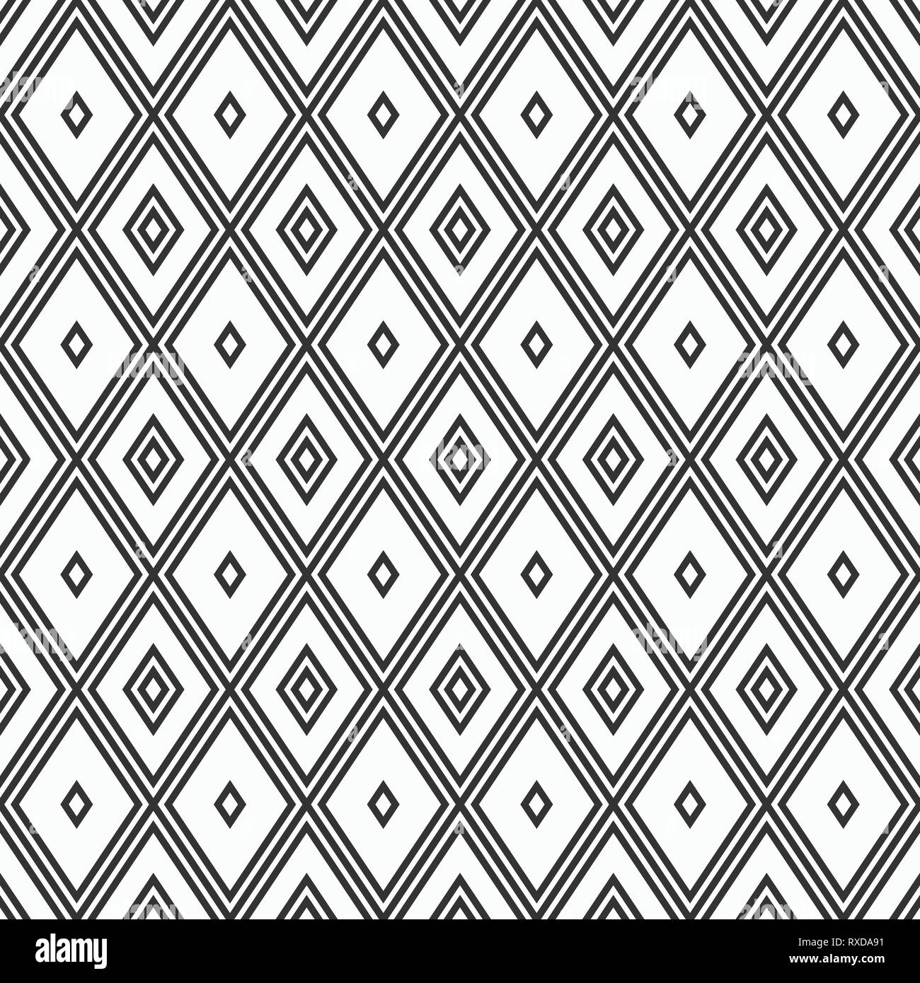 Vector seamless pattern. Geometric background of rhombuses. Modern ...