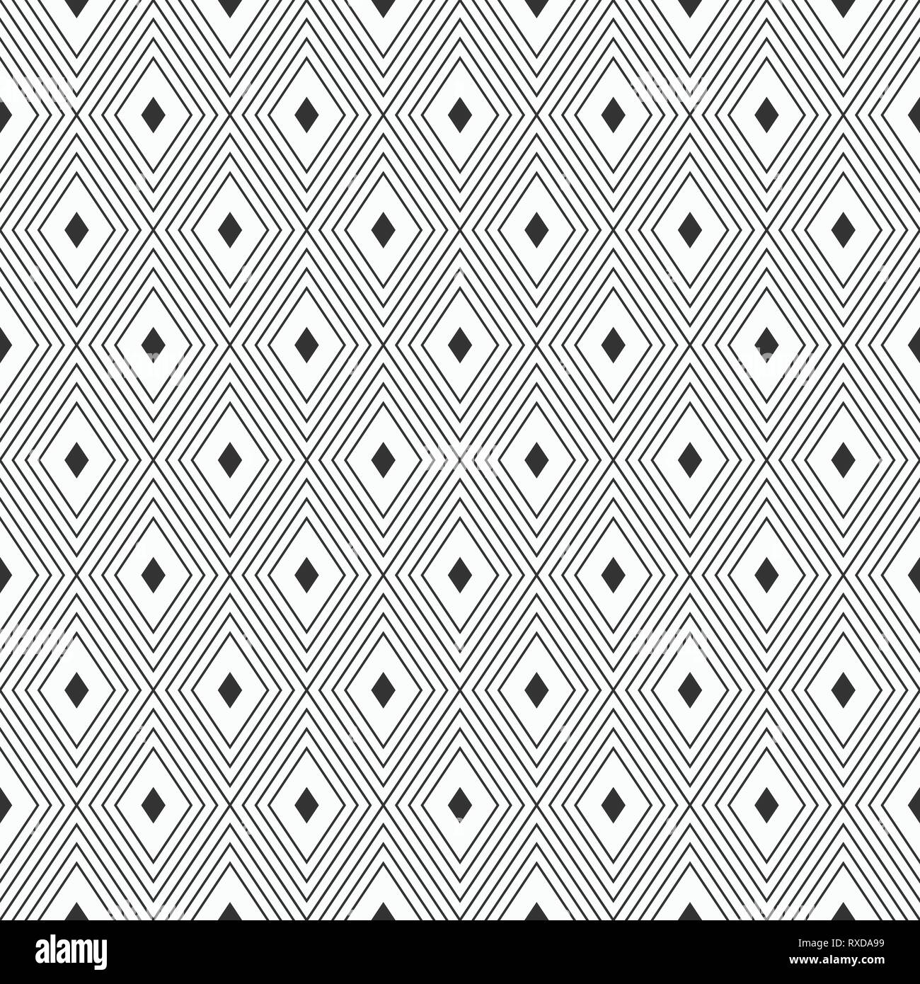Vector seamless pattern. Geometric background with rhombuses. Modern ...