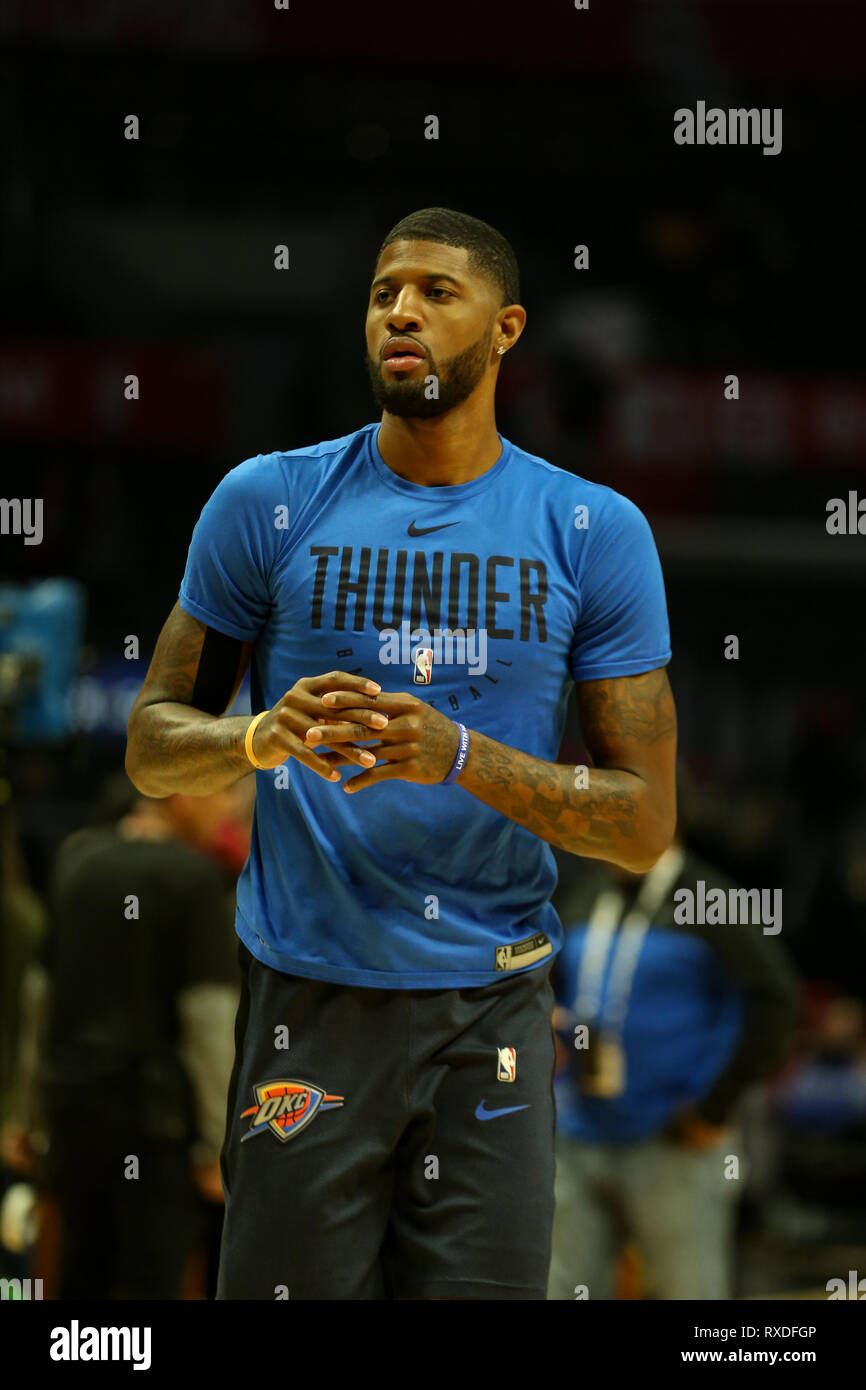 Los Angeles, CA, USA. 8th Mar, 2019. Oklahoma City Thunder forward