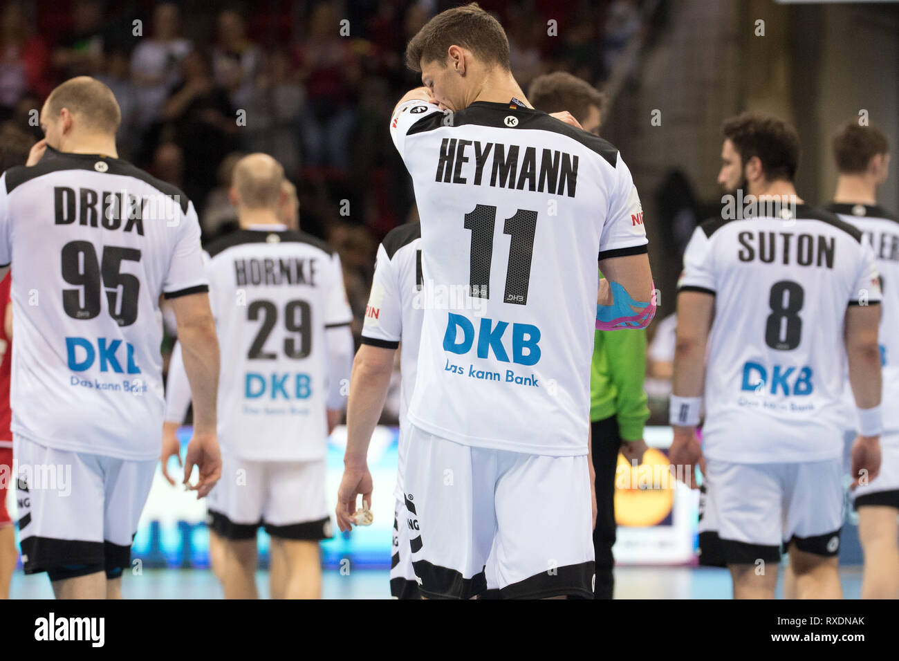 09 March 2019, North RhineWestphalia, Düsseldorf Handball