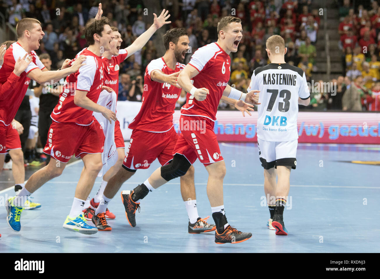 09 March 2019, North RhineWestphalia, Düsseldorf Handball