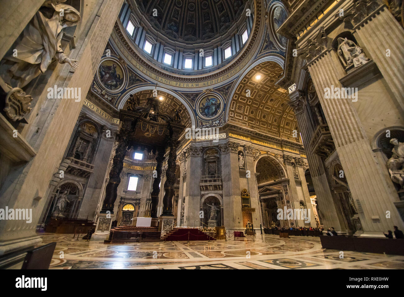 VATICAN CITY, VATICAN - NOVEMBER, 2018: The St. Peter's basilica is