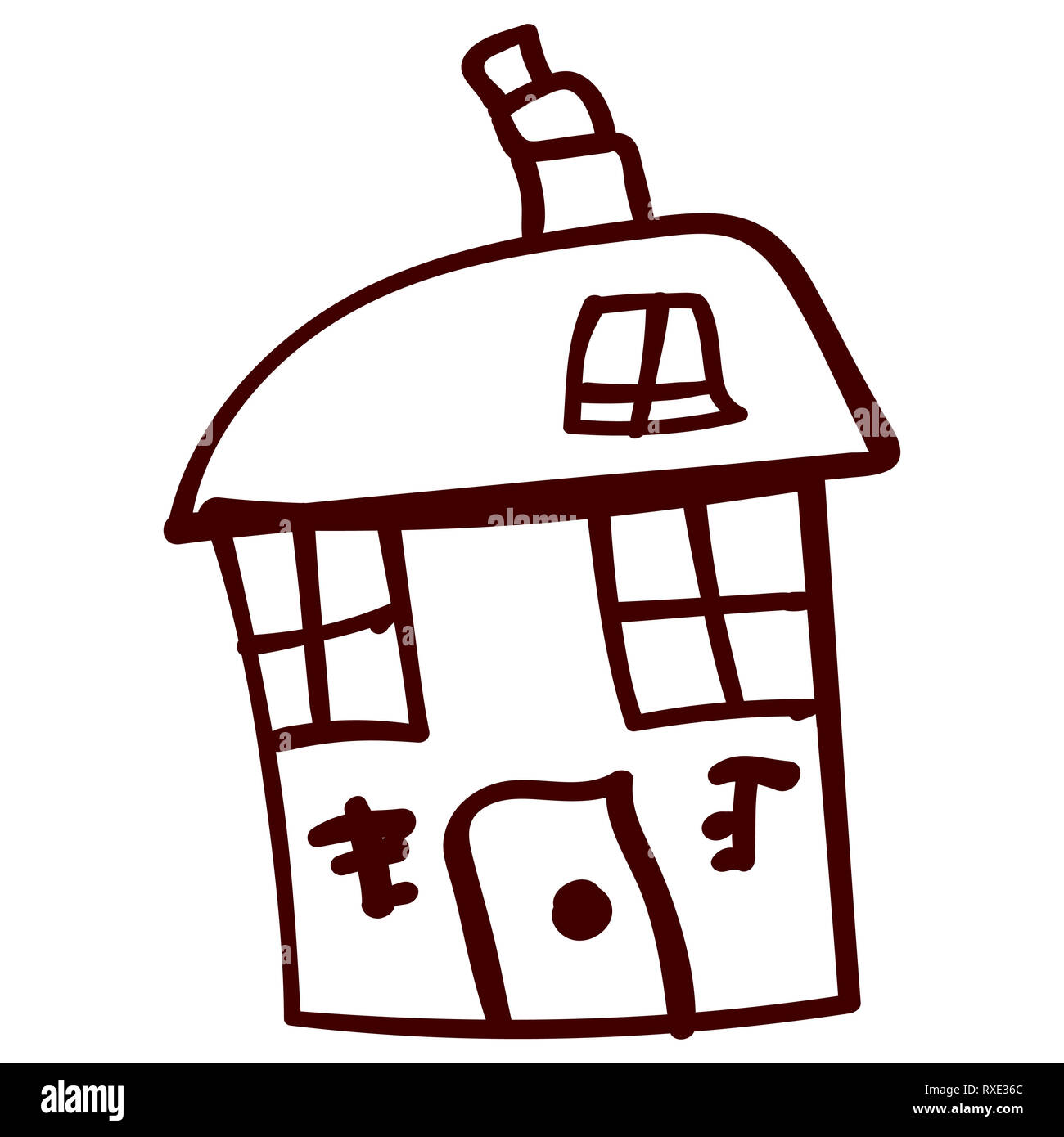 House drawing kids Cut Out Stock Images & Pictures - Alamy