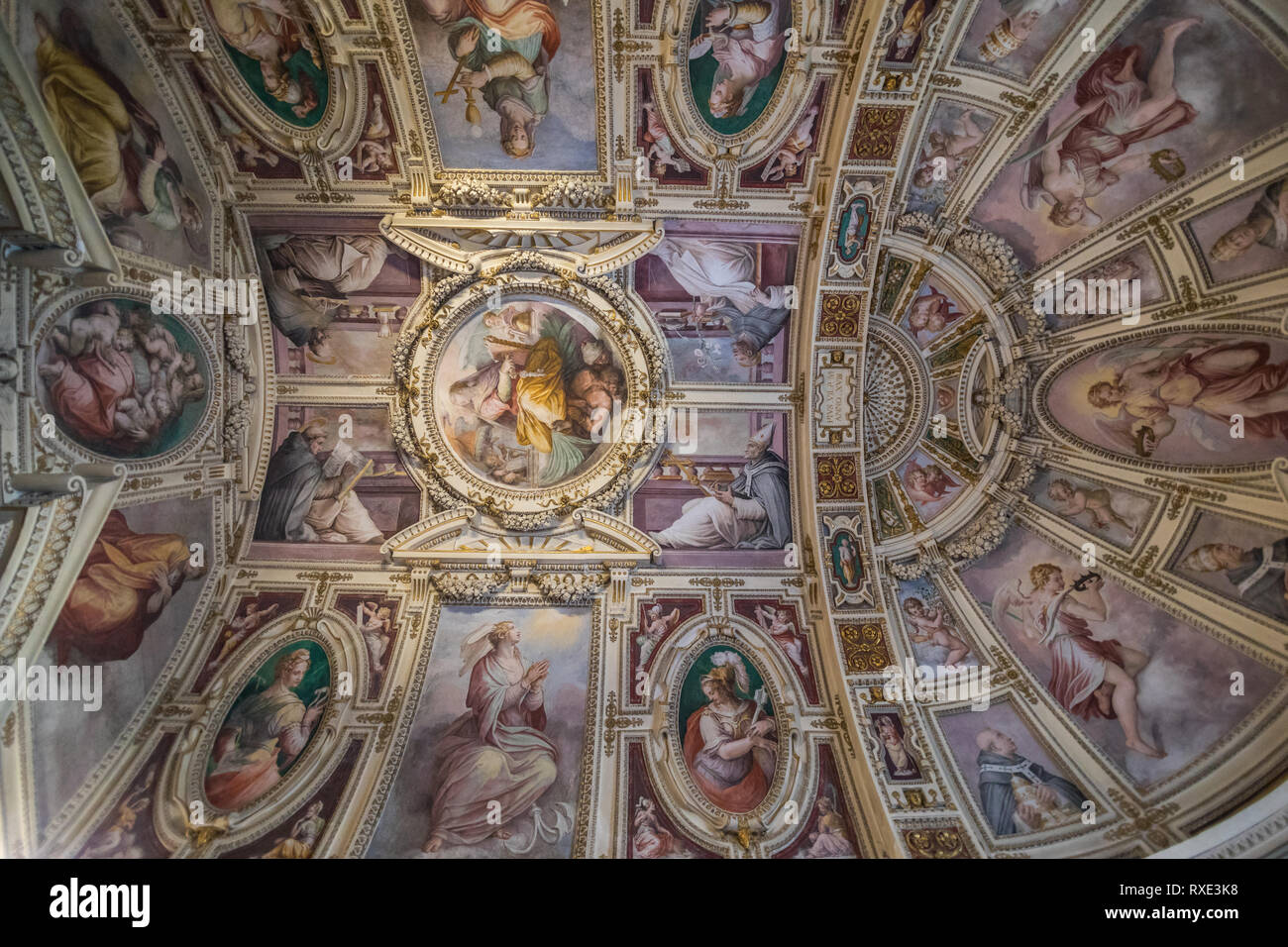 Vatican, Vatican City - November, 2018: Ceiling Of The Sistine Chapel ...