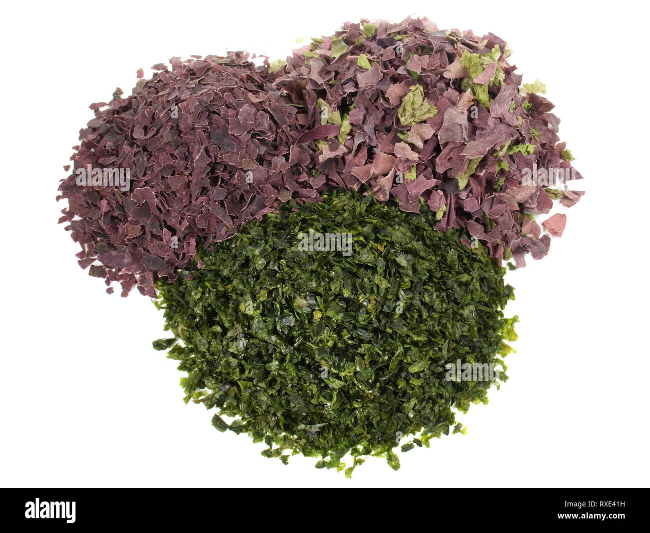 Dried Seaweed Mix Healthy Nutrition on white Background Stock Photo Alamy