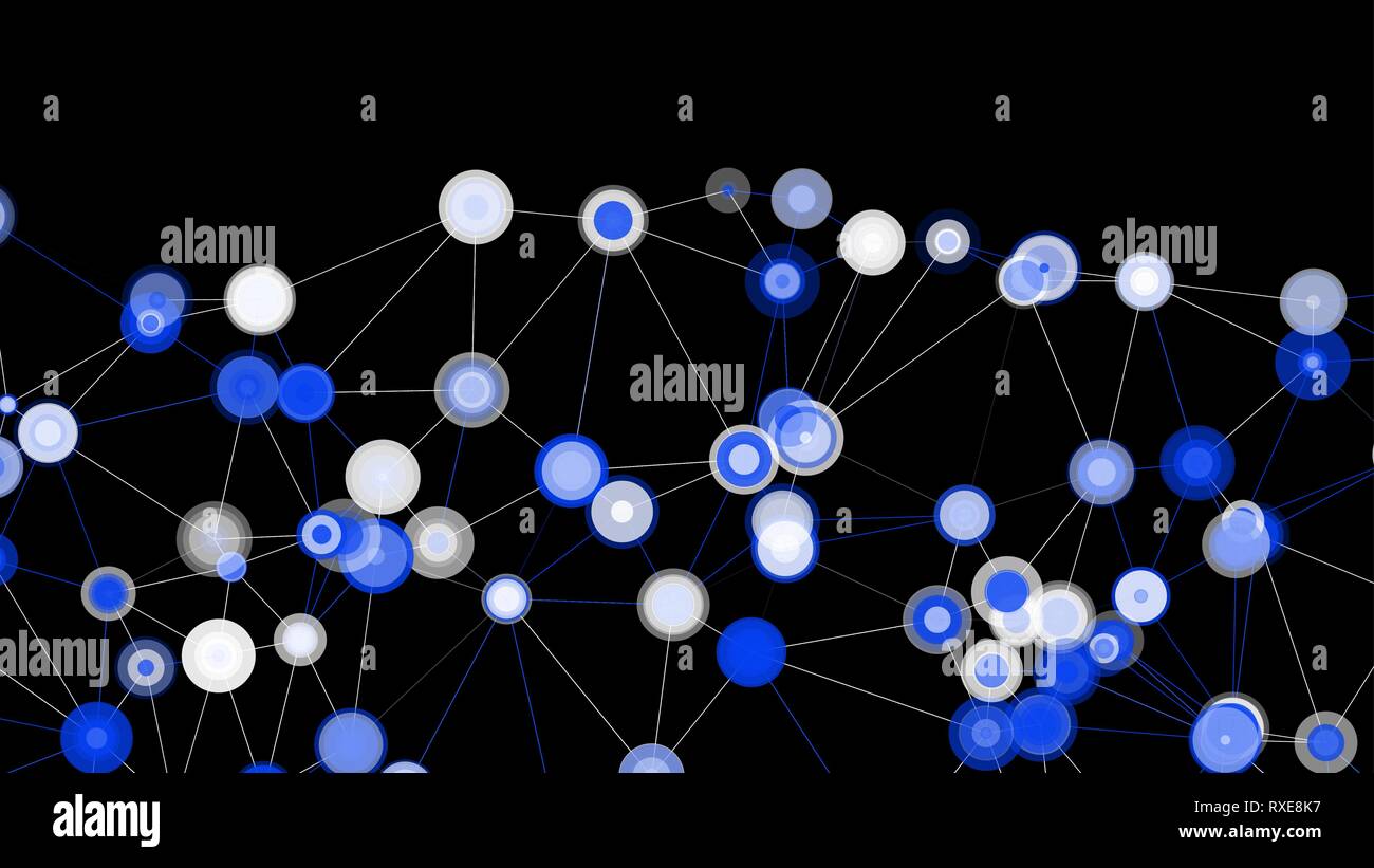 Vector infographic layout lines and dots connections Stock Vector