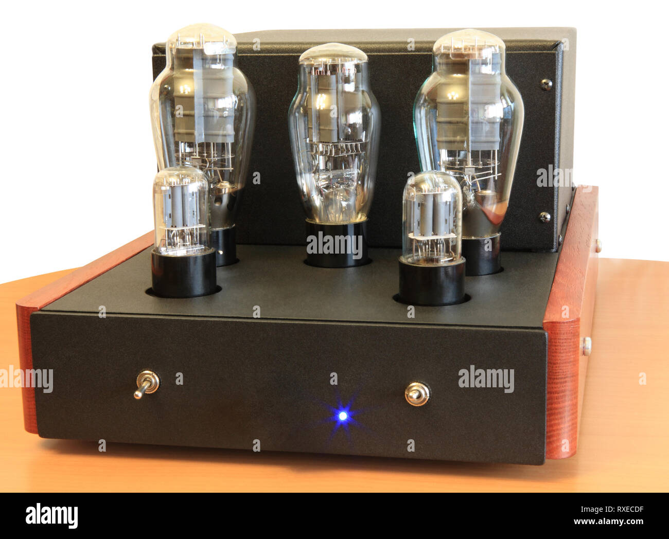 vacuum tube amplifier on 300B triodes Stock Photo Alamy