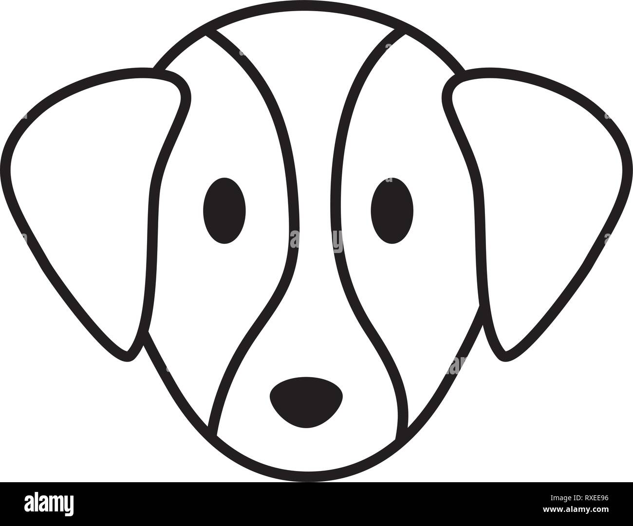 cute little head dog mascot Stock Vector Image & Art - Alamy