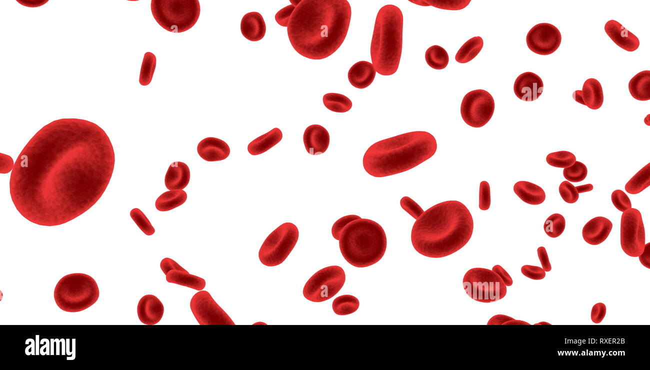 Red Blood Cells Isolated on Clear Background Stock Photo - Alamy