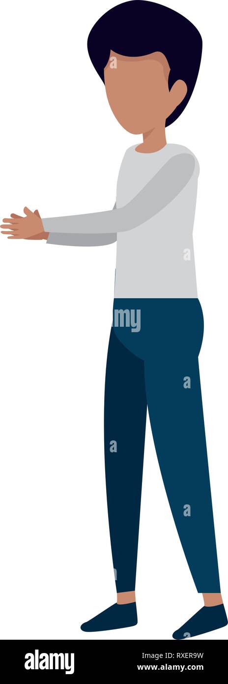 young and casual man character Stock Vector Image & Art - Alamy