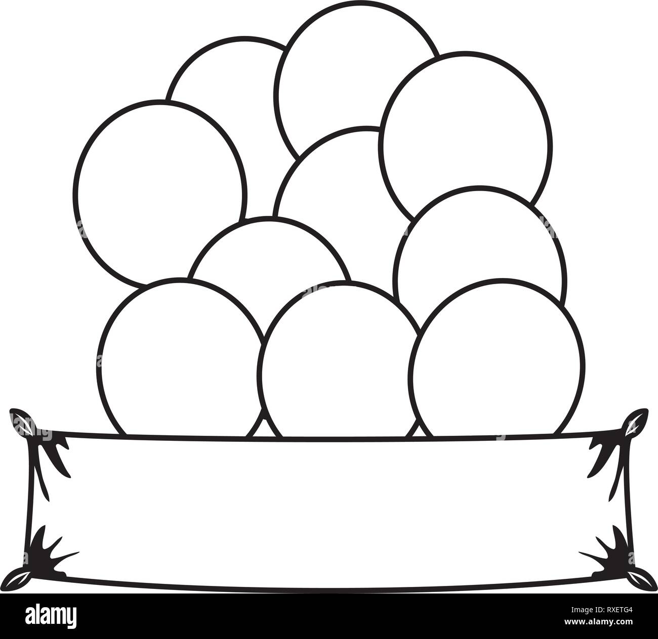 balloons helium floating with banner Stock Vector Image & Art - Alamy