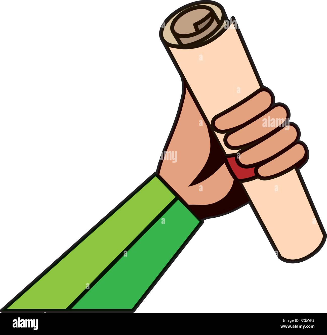 hand lifting graduation certificate roll Stock Vector Image & Art - Alamy