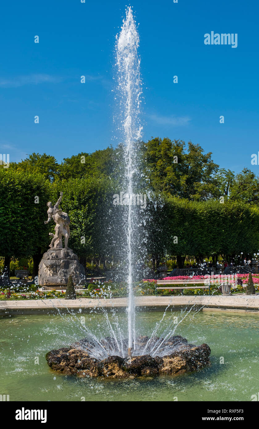 Mirabell Gardens in Salzburg, Austria, Europe Stock Photo