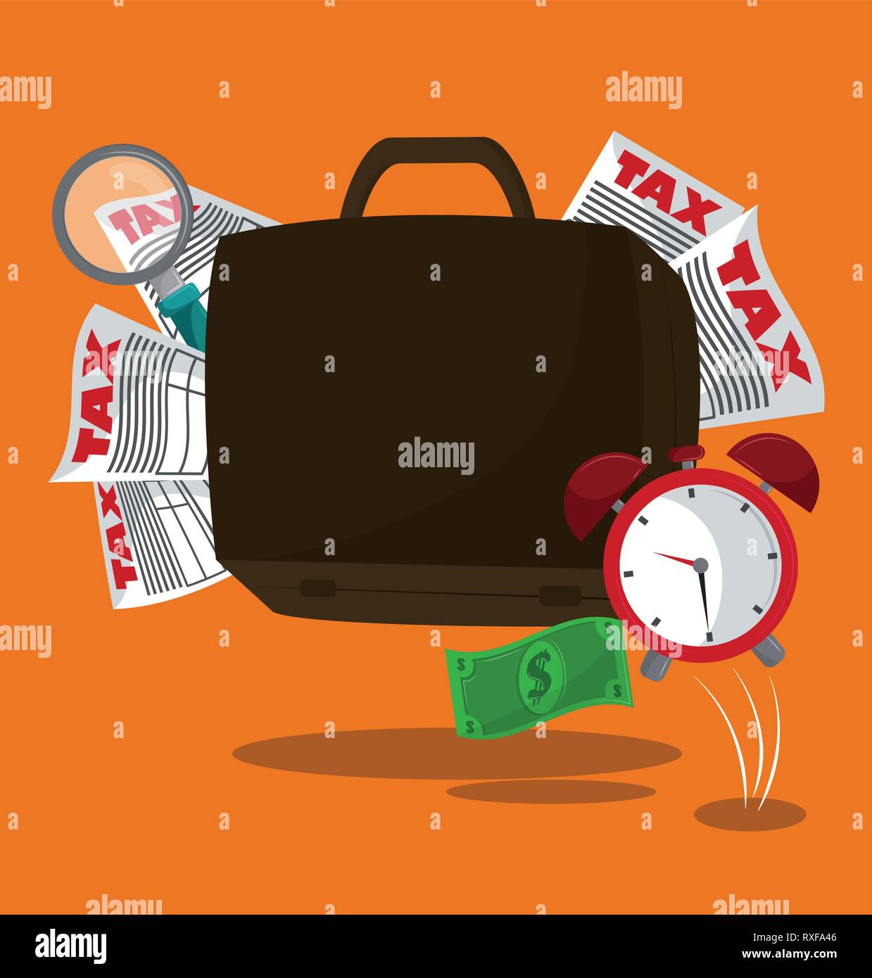 Tax governent pay day Stock Vector
