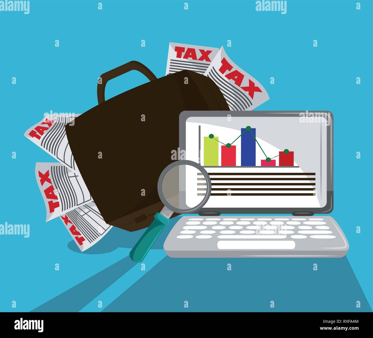 Tax governent pay day Stock Vector