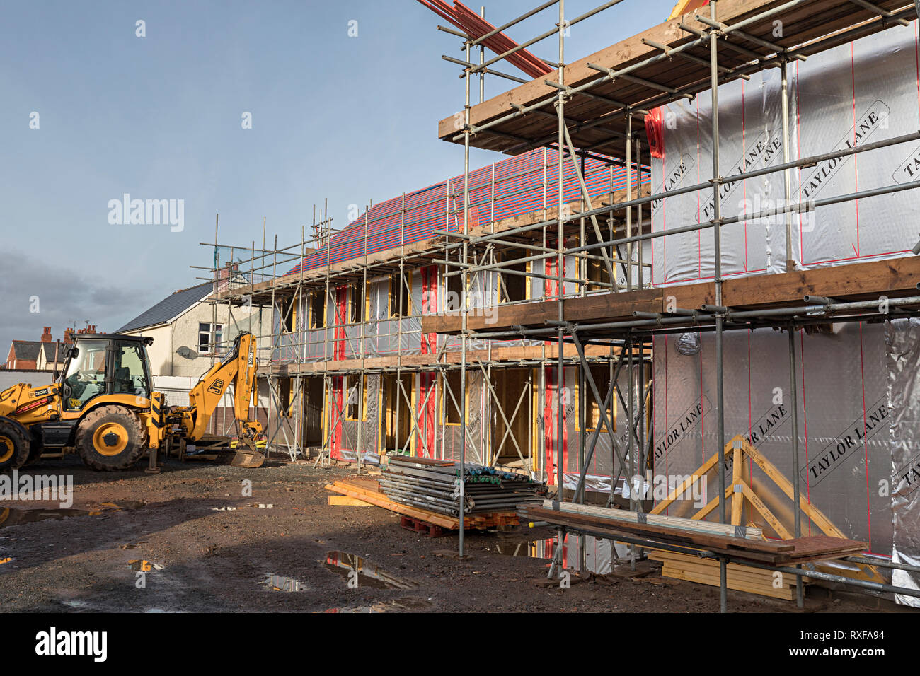 New build houses under construction, Hereford, UK Stock Photo Alamy