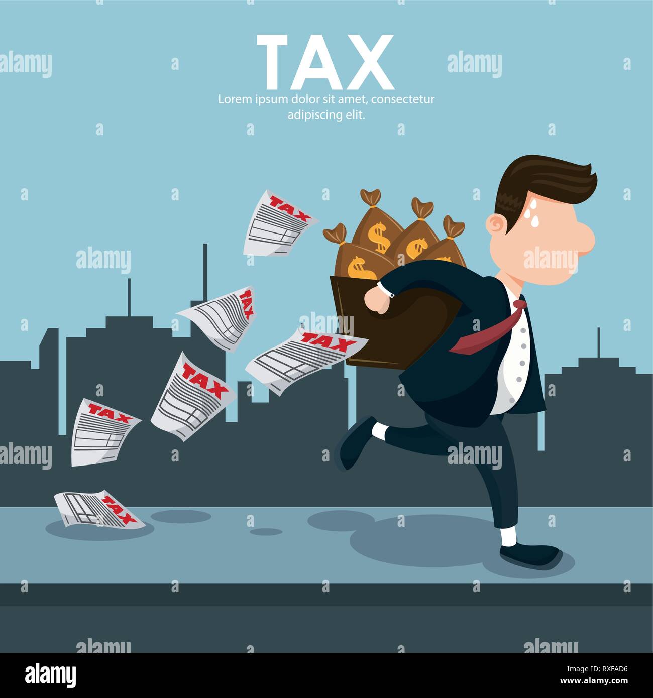 Tax governent pay day Stock Vector