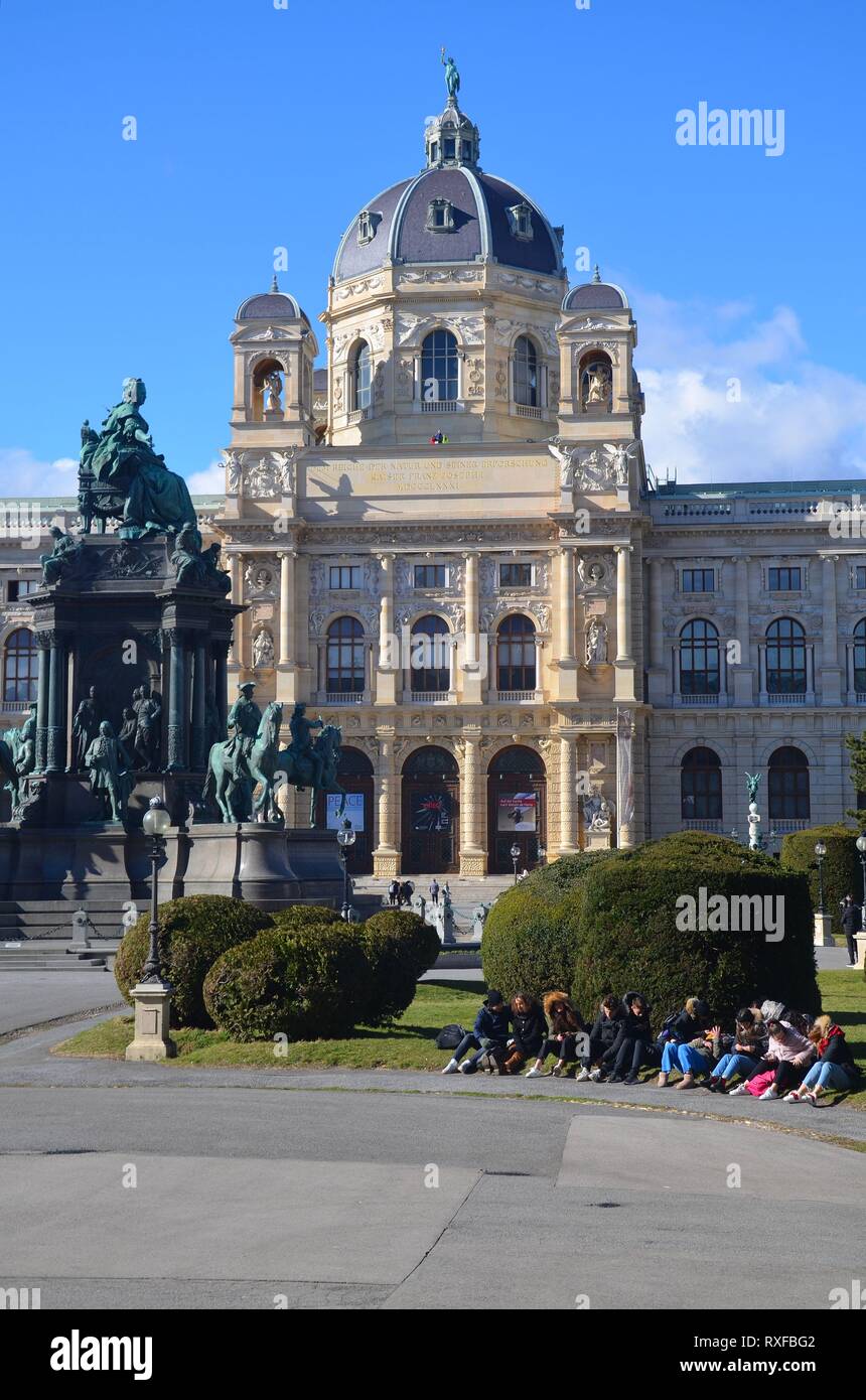 Wien, die Hauptstadt Österreichs: Naturhistorisches Museum Stock Photo