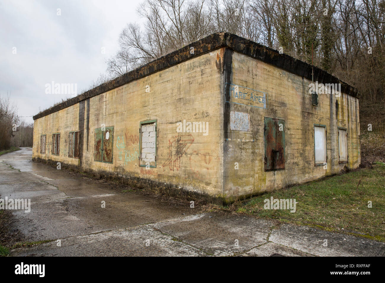 W2 FUHRER HEADQUARTERS IN LAFFAUX FRANCE Stock Photo