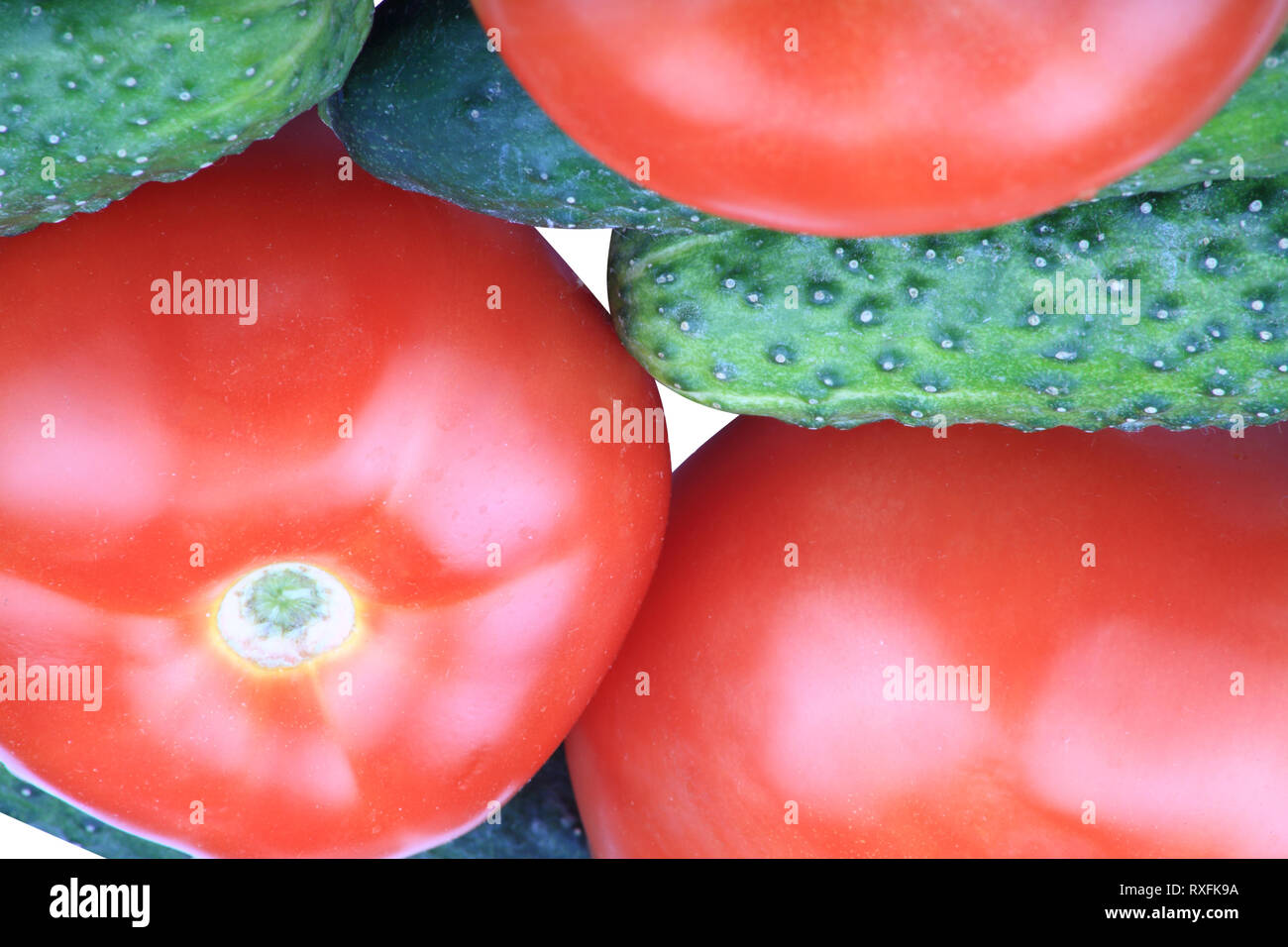 cucumber and tomato Stock Photo - Alamy