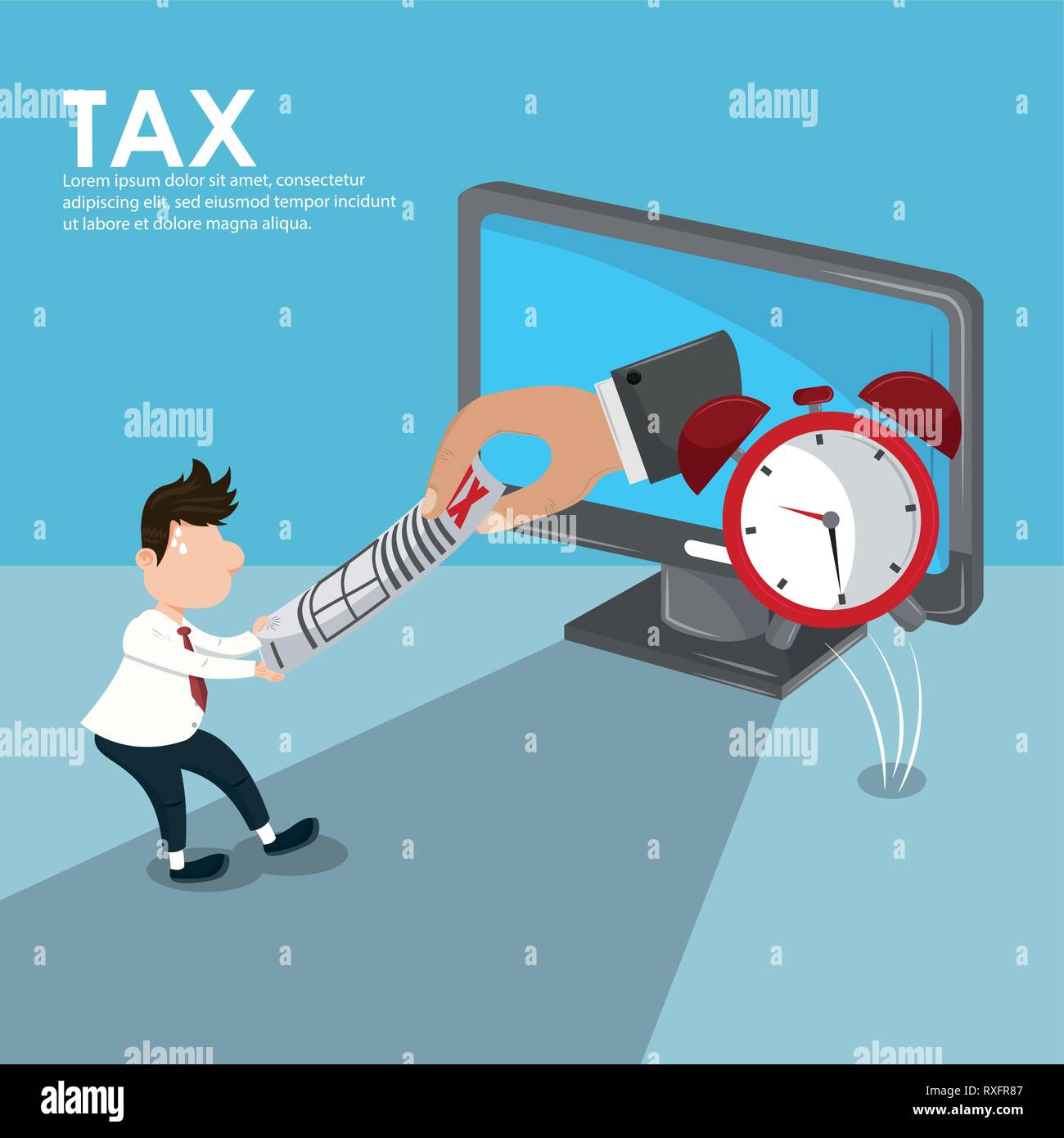 Tax governent pay day Stock Vector