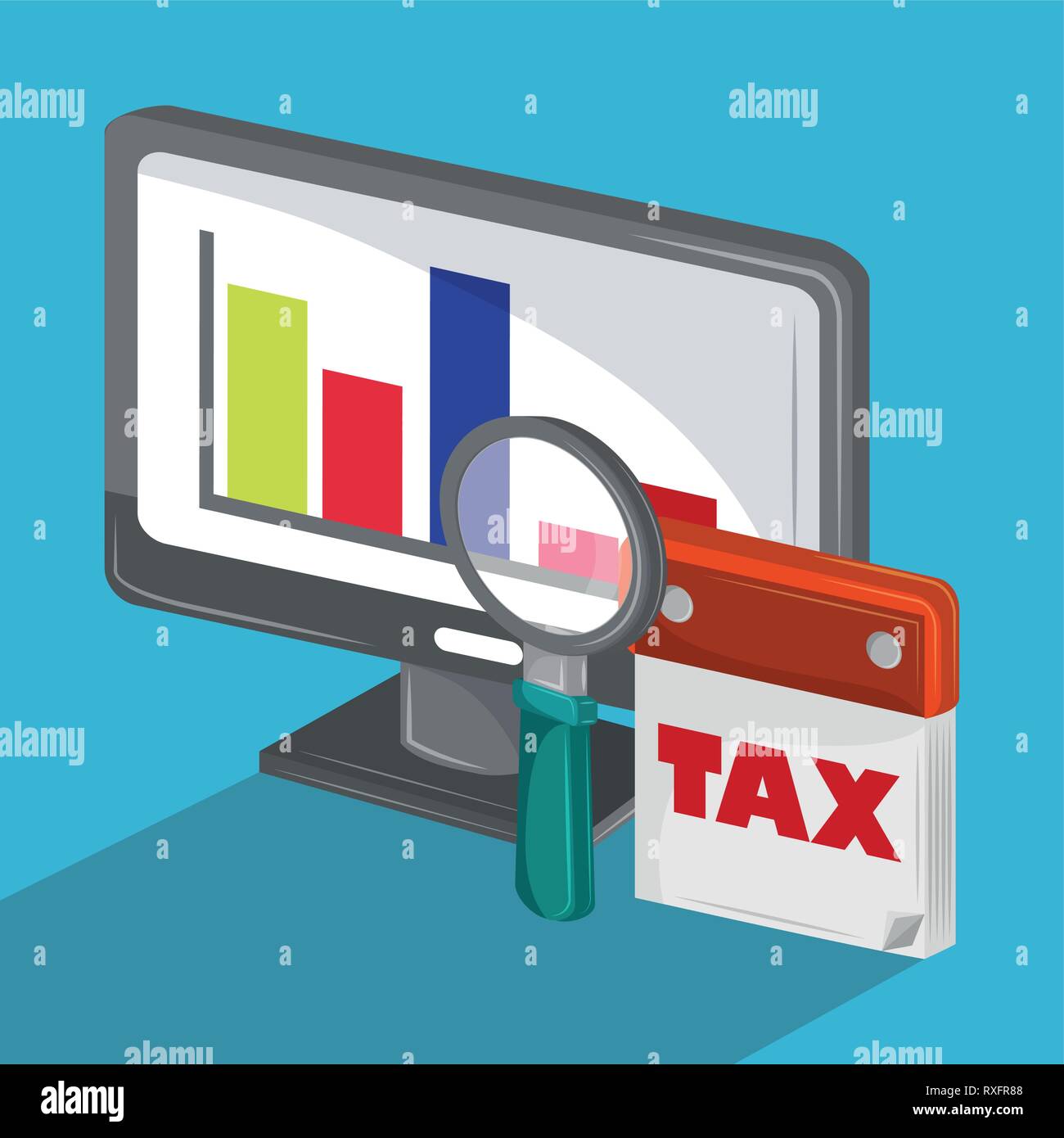 Tax governent pay day Stock Vector