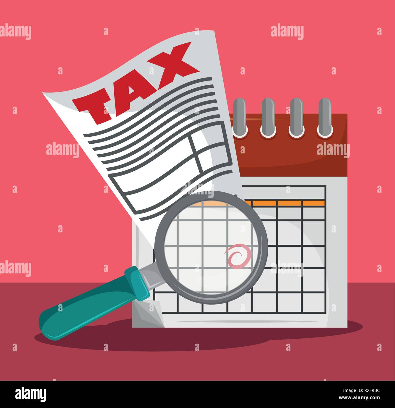 Tax governent pay day Stock Vector