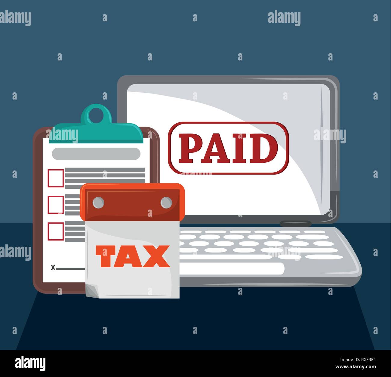Tax governent pay day Stock Vector