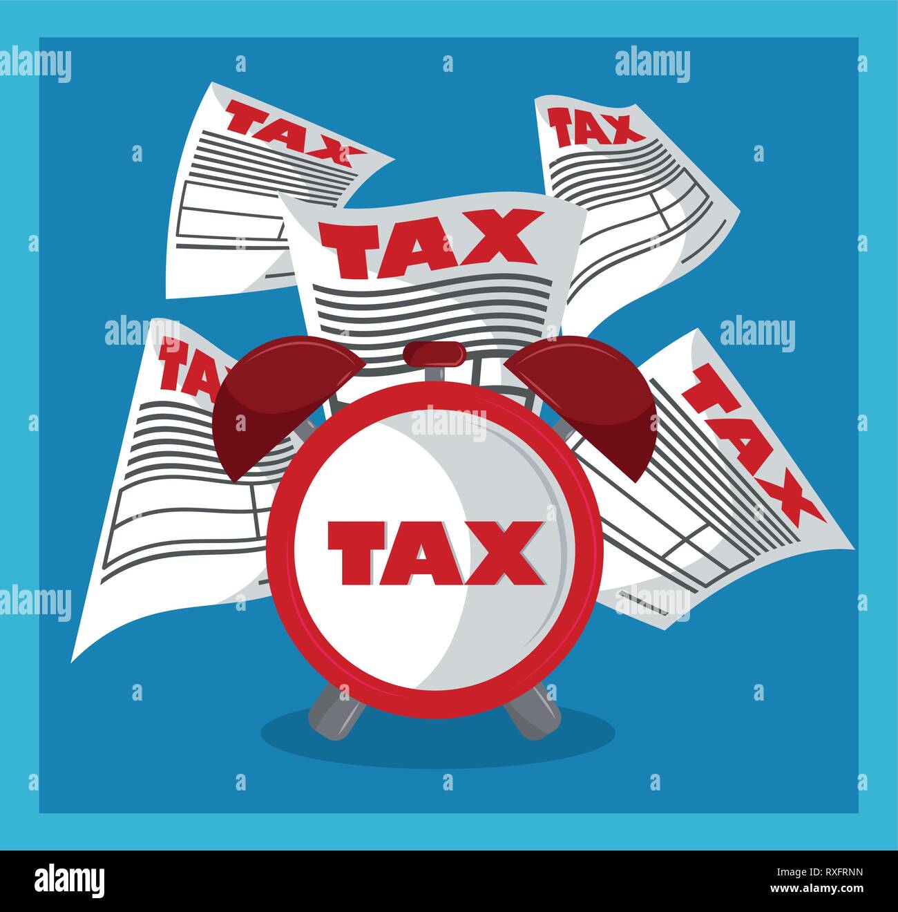 Tax governent pay day Stock Vector