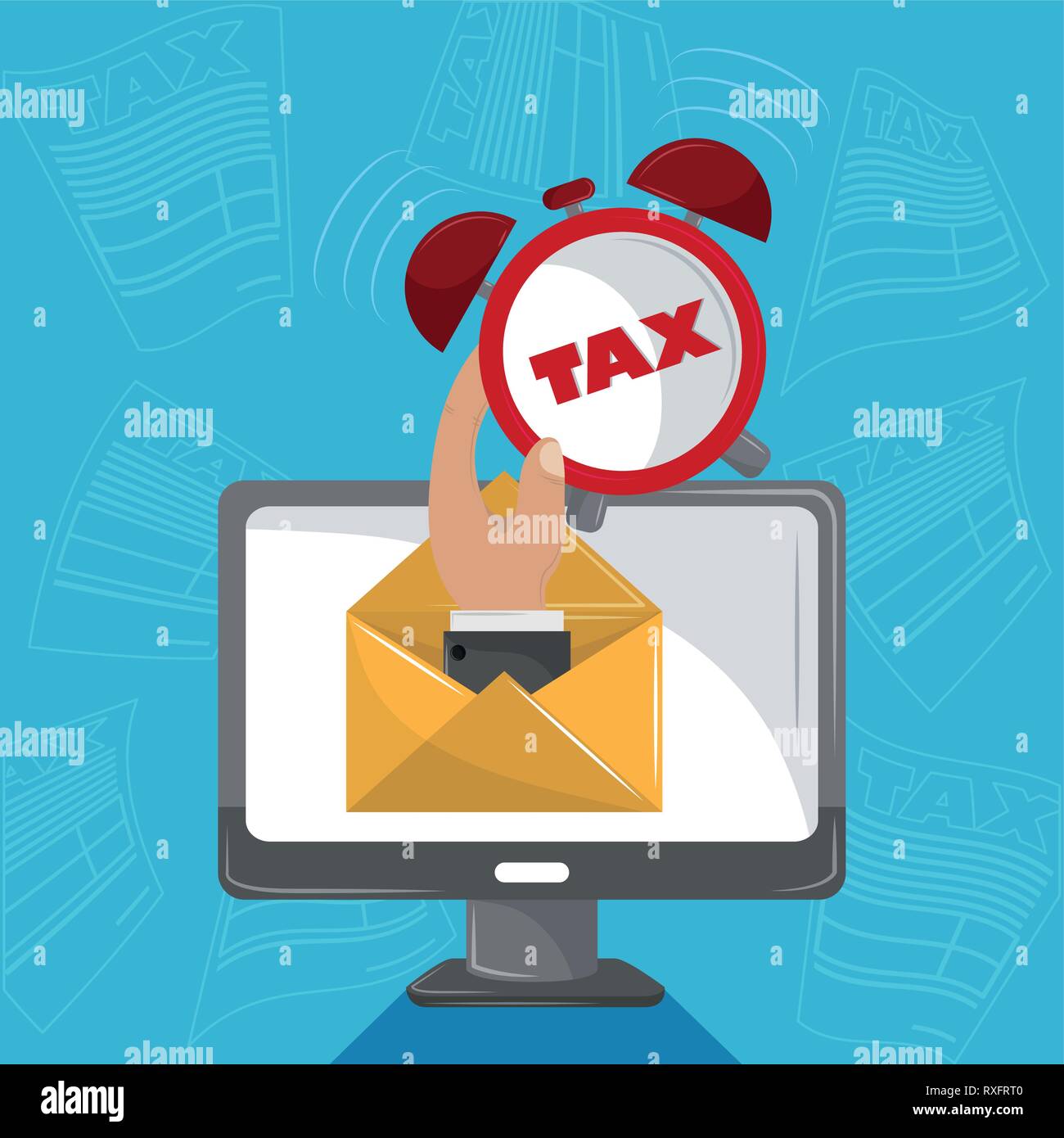 Tax governent pay day Stock Vector