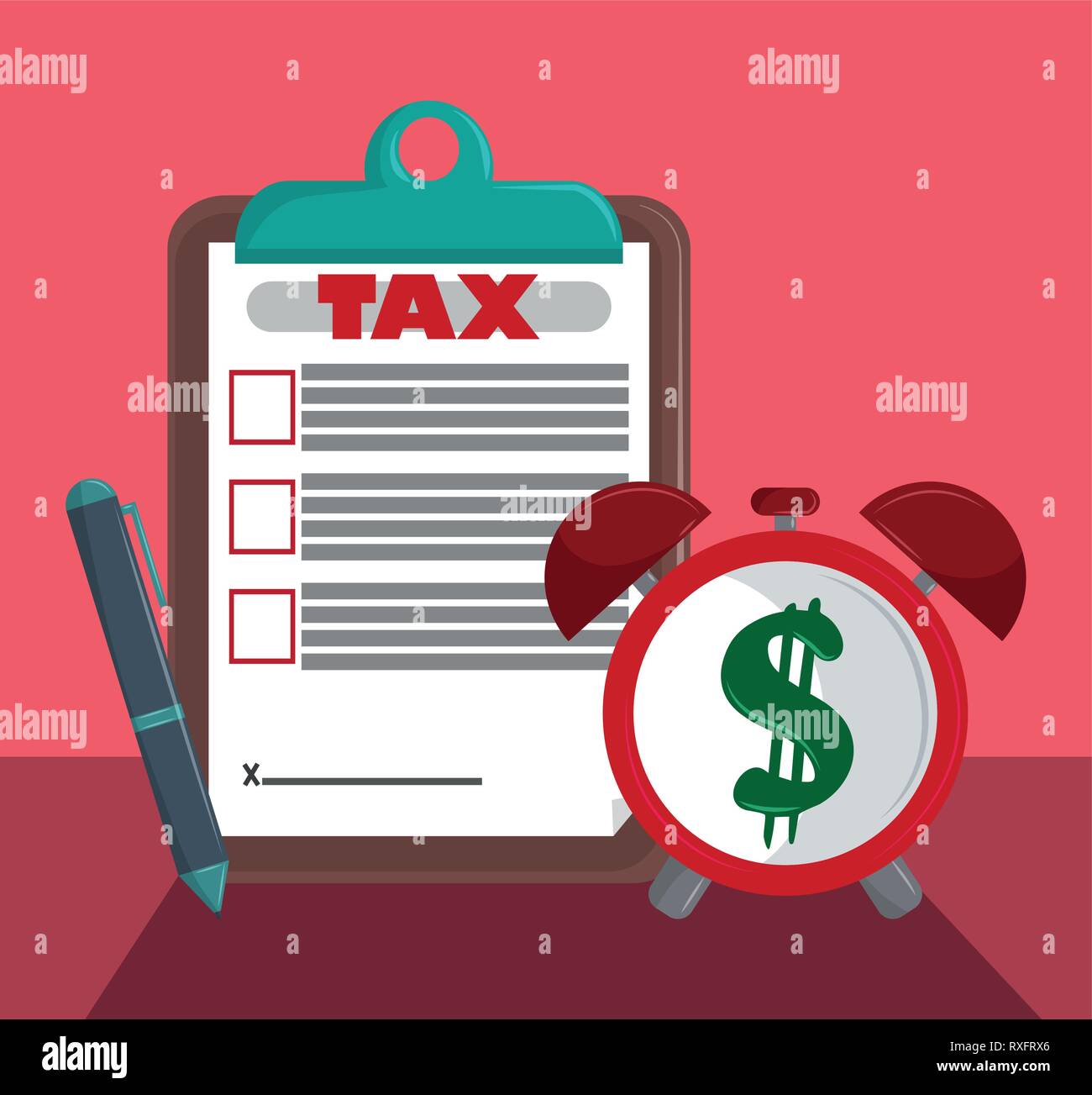 Tax governent pay day Stock Vector