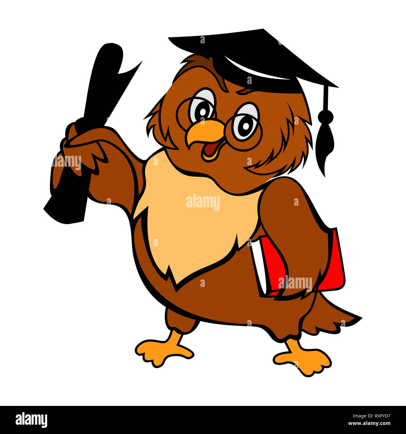 Modern owl logo Stock Photo - Alamy