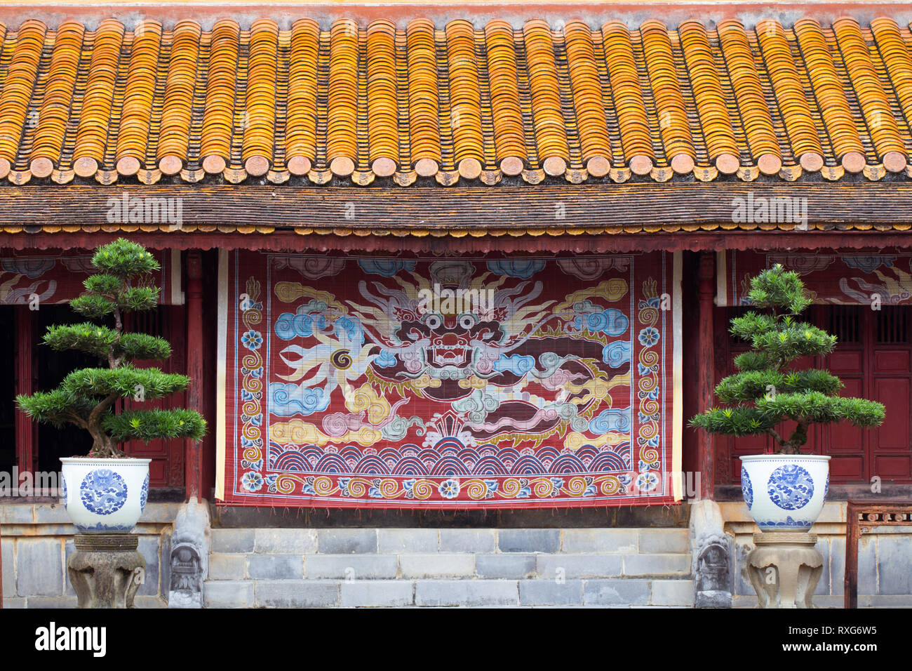 traditional chinese temple exterior Stock Photo