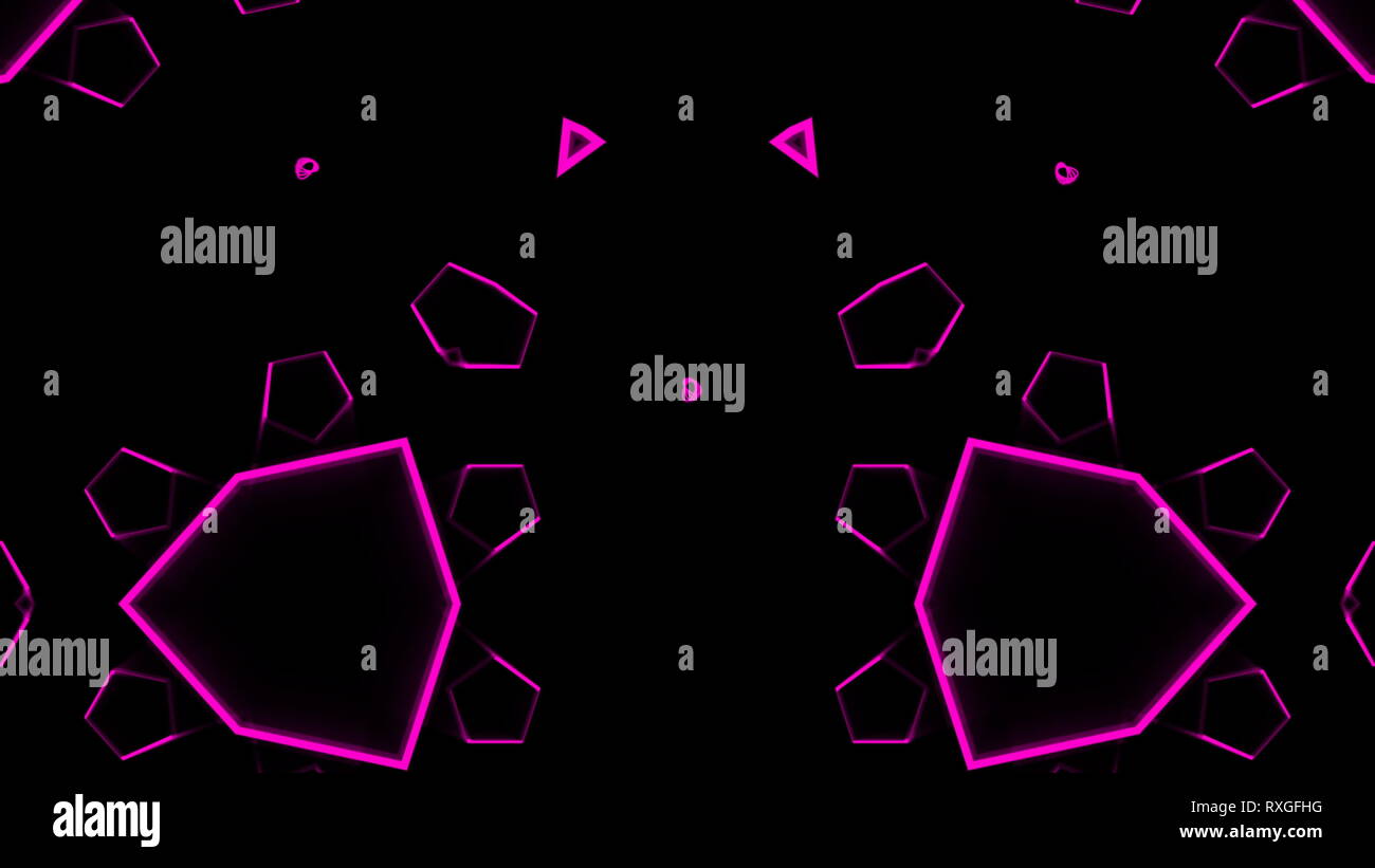 Looping kaleidoscope sequence. Abstract motion graphics background ...