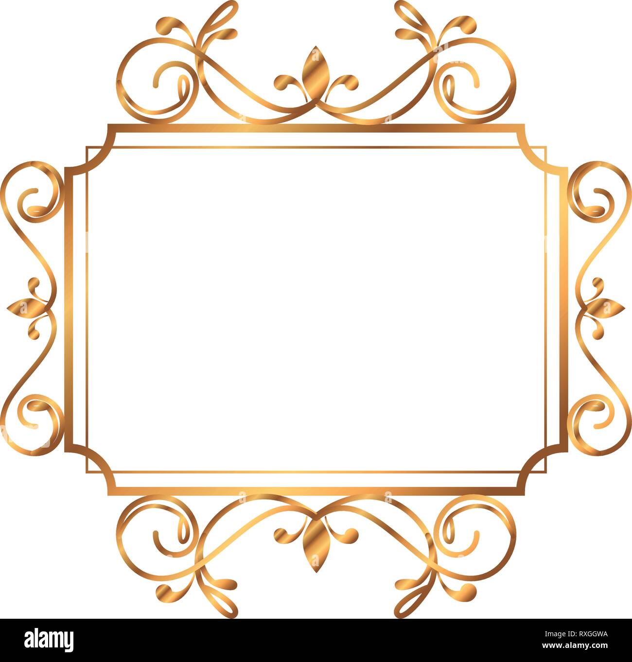 golden square label victorian style Stock Vector Image & Art - Alamy