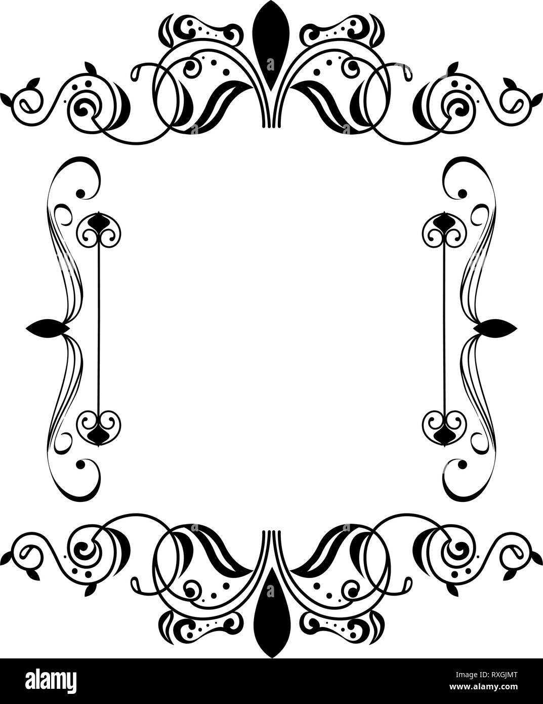 square label victorian style Stock Vector Image & Art Alamy