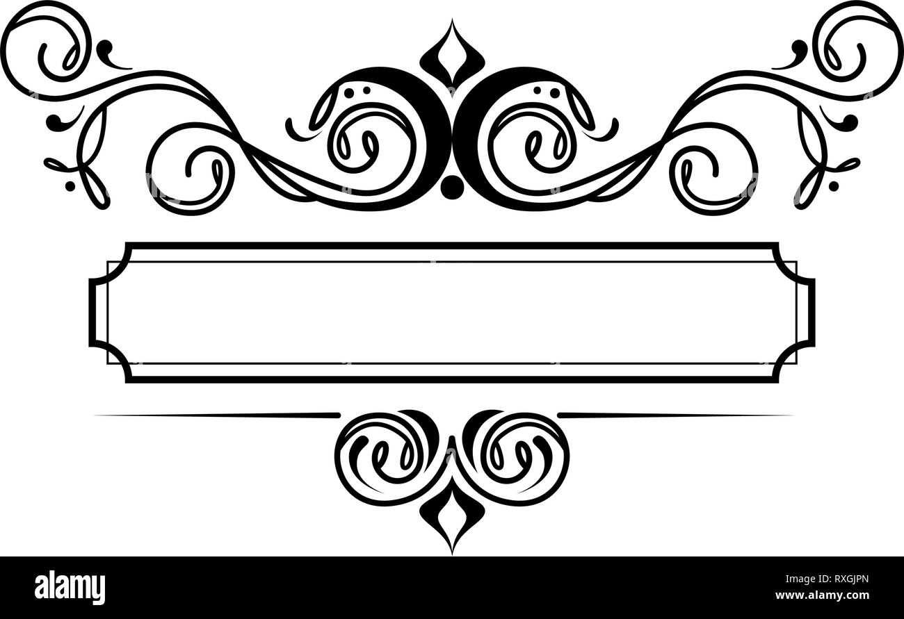 label victorian style icon Stock Vector Image & Art - Alamy