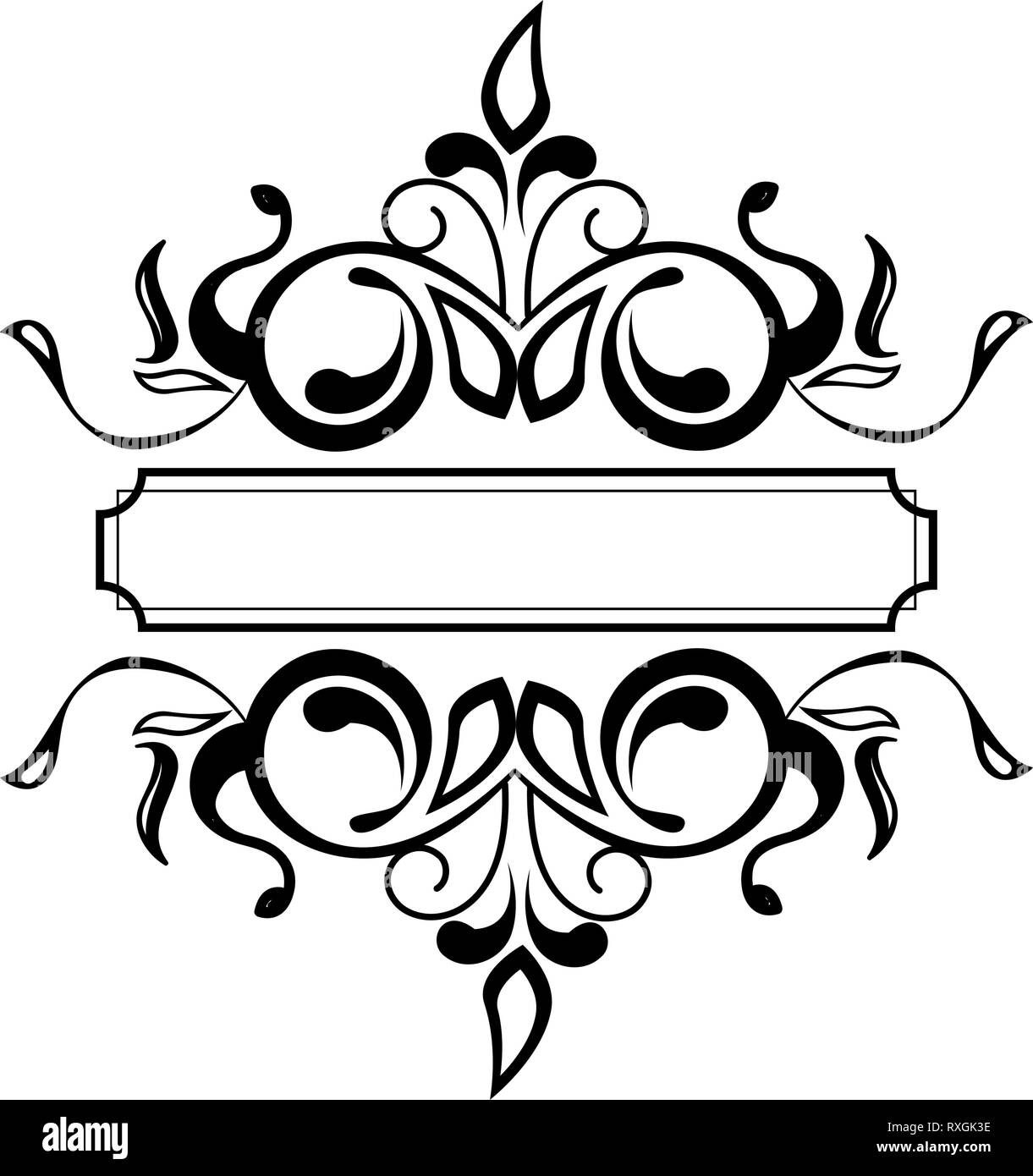 label victorian style icon Stock Vector Image & Art - Alamy