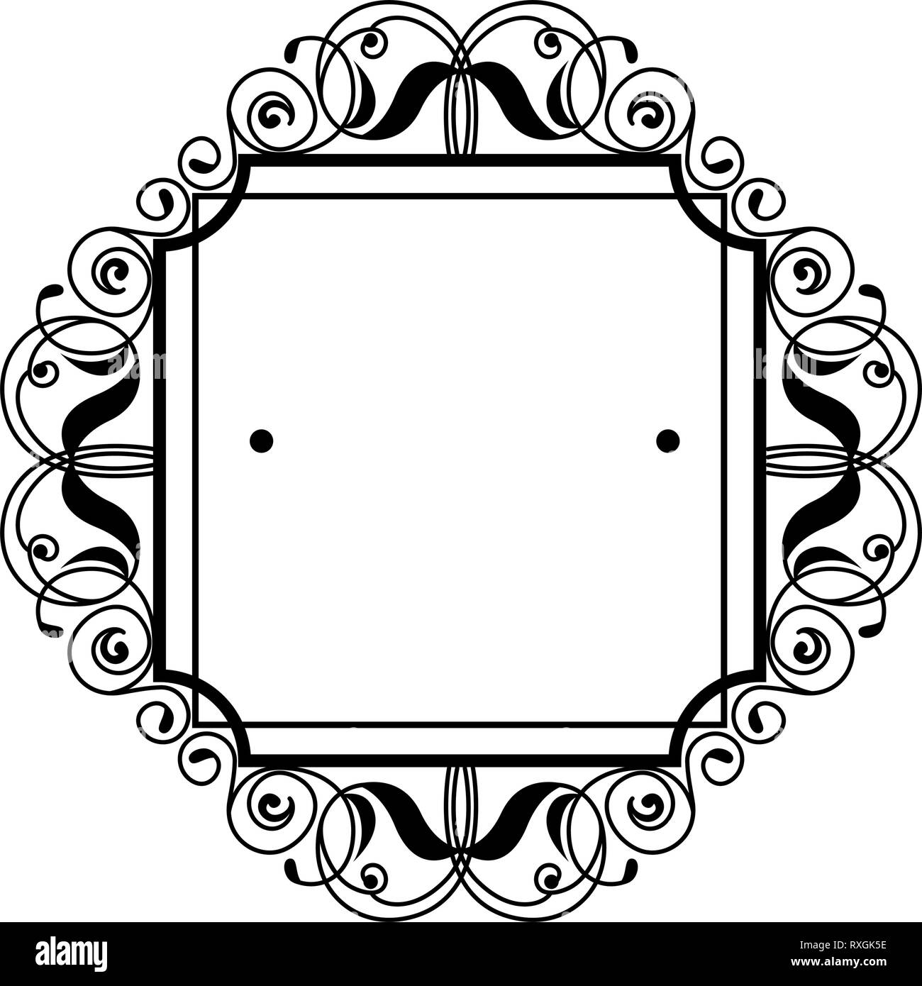 square label victorian style Stock Vector Image & Art Alamy