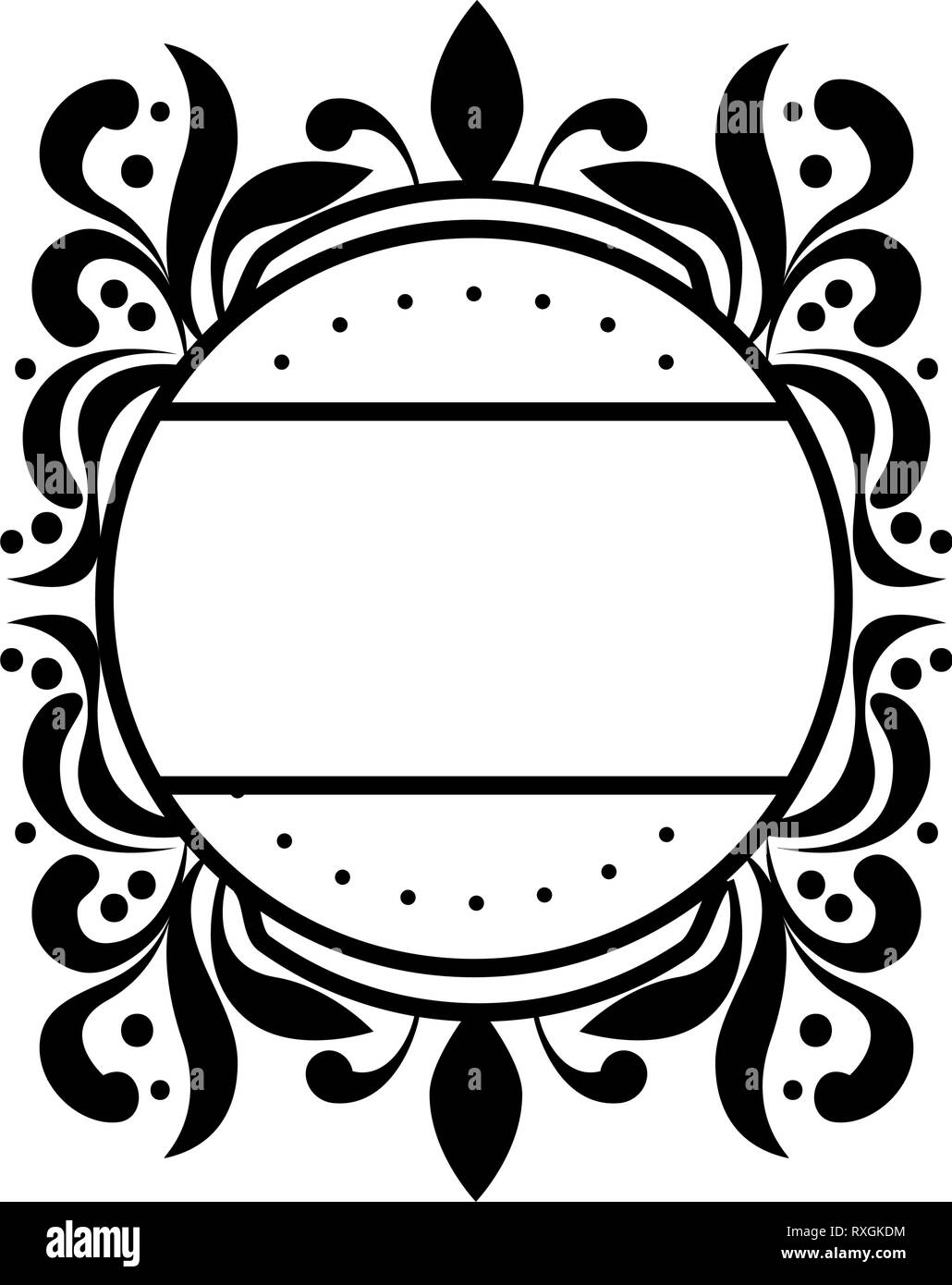 label cicular victorian style Stock Vector Image & Art - Alamy